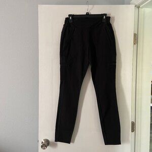 Athleta Headlands Hybrid High Rise Cargo Tights Black Size 12T
